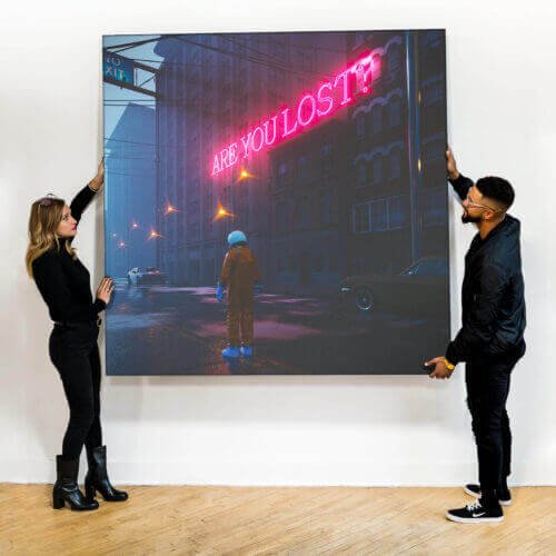 Huge Size Artwork on Display featuring Devansh Art