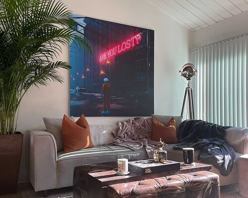 Neon Wall Art for the Living Room