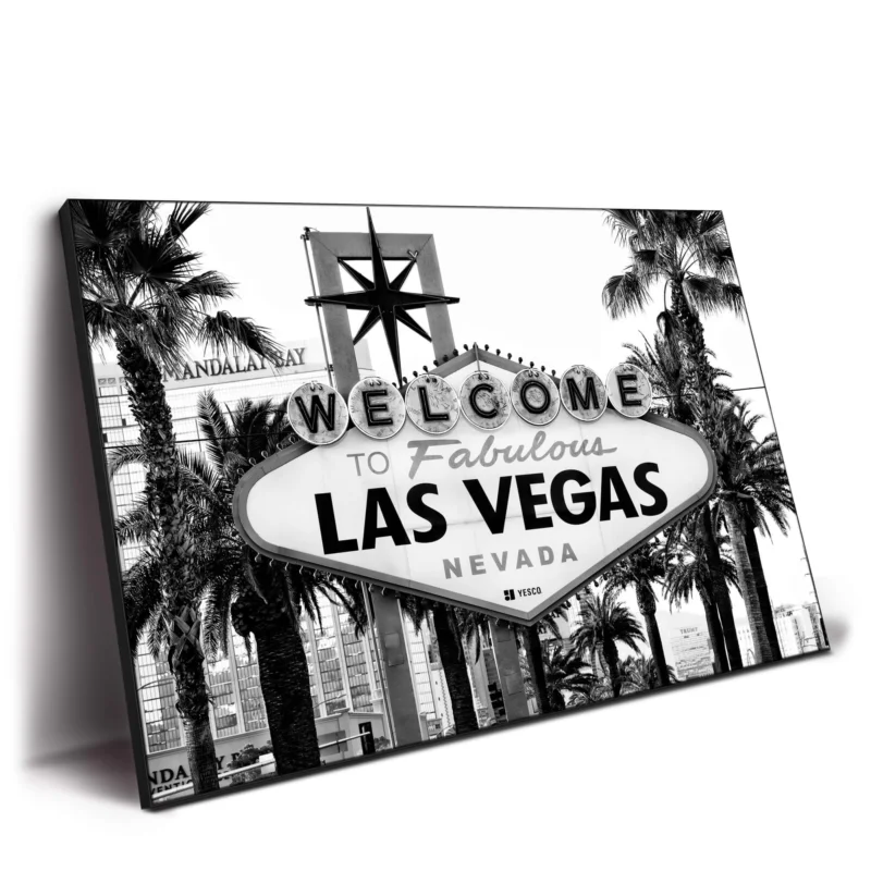Welcome to Fabulous Las Vegas Black and White Wall Decor by Philippe HUGONNARD