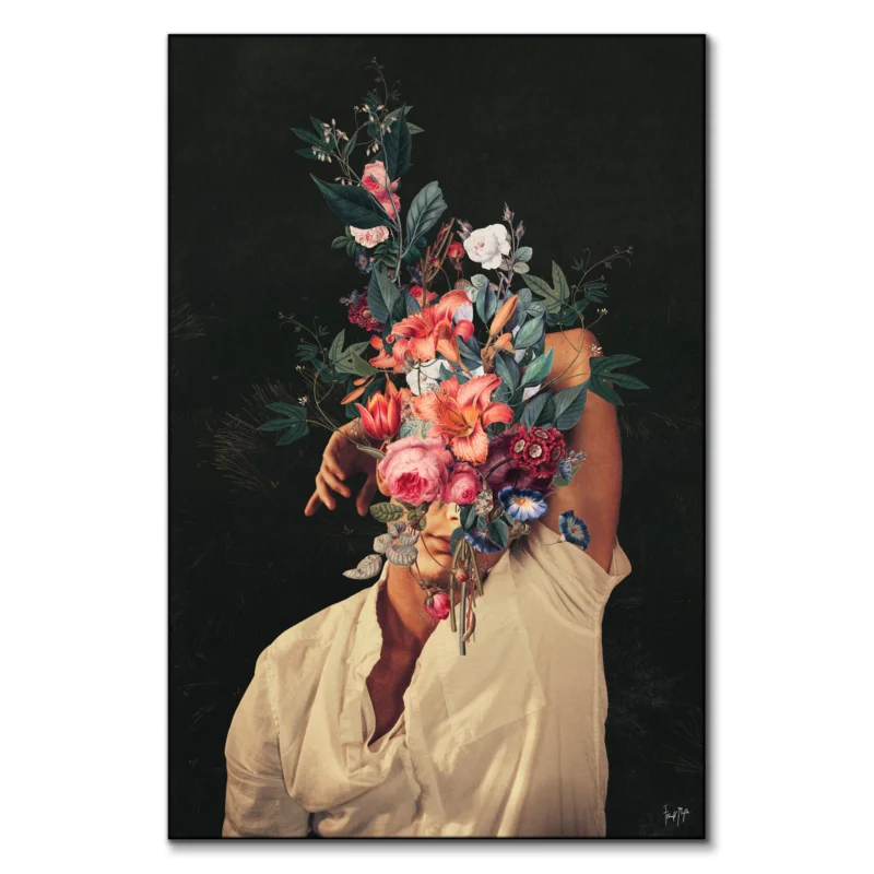 Roses Bloomed Every Time I Thought Of You Dark Wall Art by Frank Moth