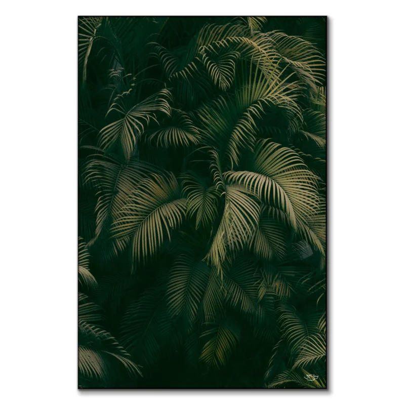 Palm Forest Green Wall Art by Zachary Snellenberger