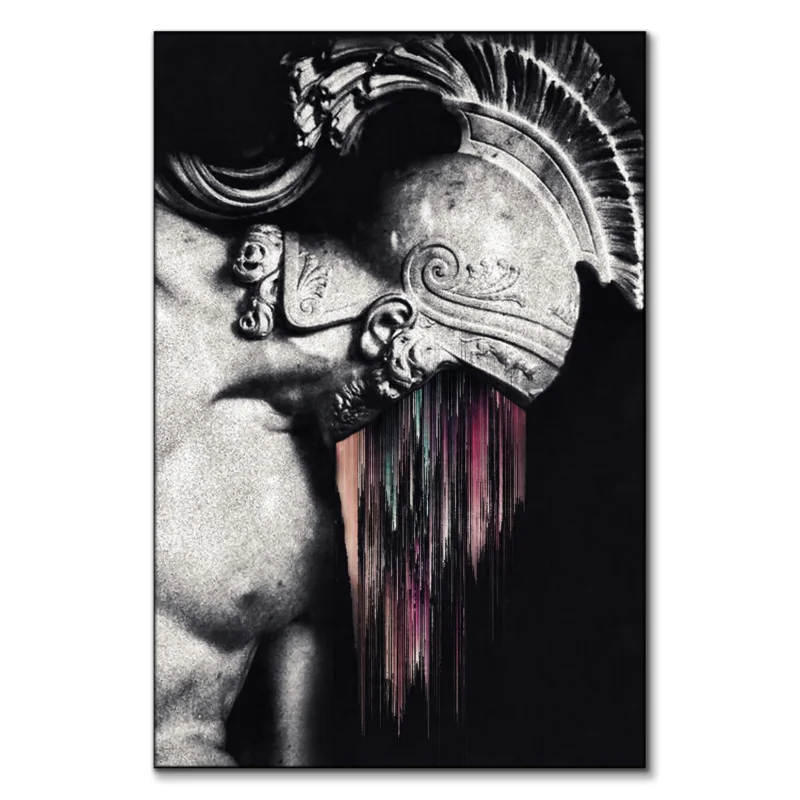Degradation Black and White Wall Art by Underdott
