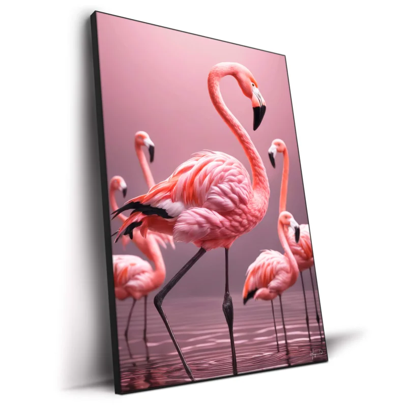Flamingos Vibrant Wall Decor by Philippe HUGONNARD