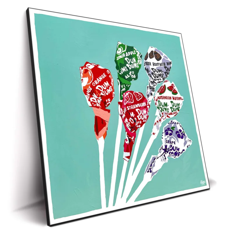 Dum de Dum de Dum Colorful Wall Decor by Art of Spanjer