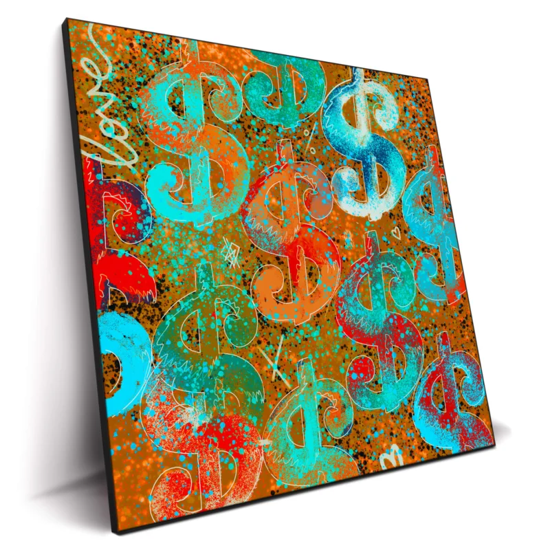 Dollar Legacy Vibrant Wall Decor by Nuwarhol