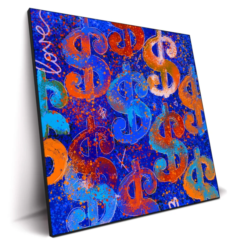 Mash Blue Vibrant Wall Decor by Nuwarhol