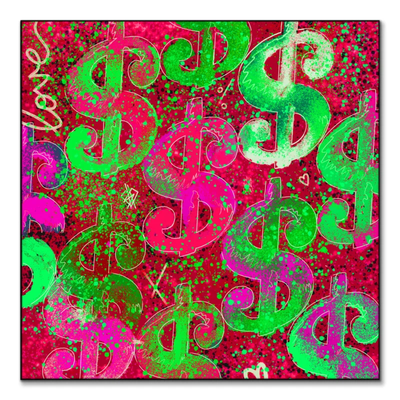 Watermelon Rush Vibrant Wall Art by Nuwarhol