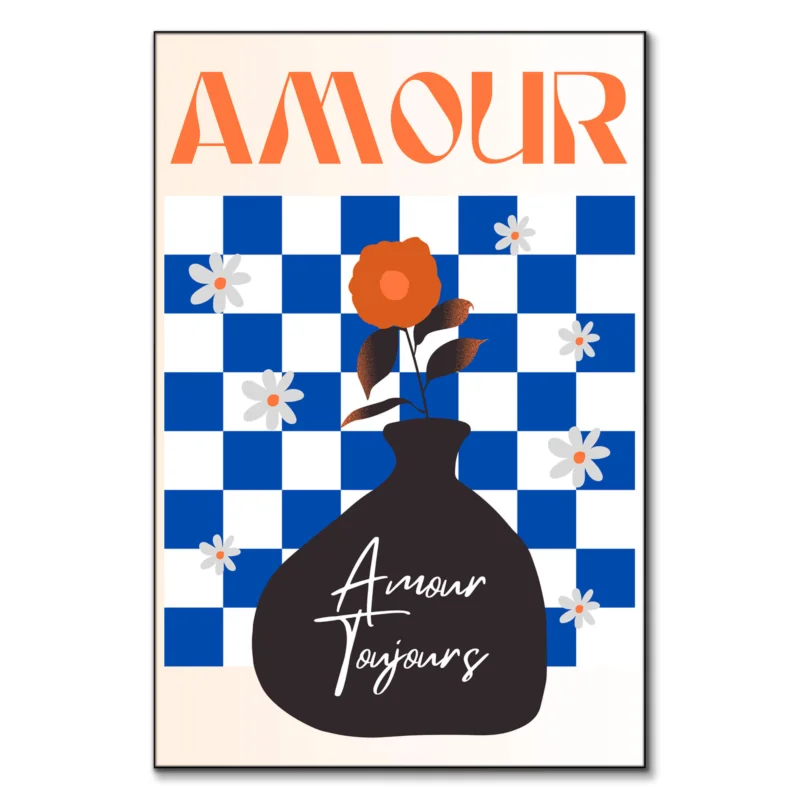 Amour Flower Yellow Wall Art by RS Lab Studio