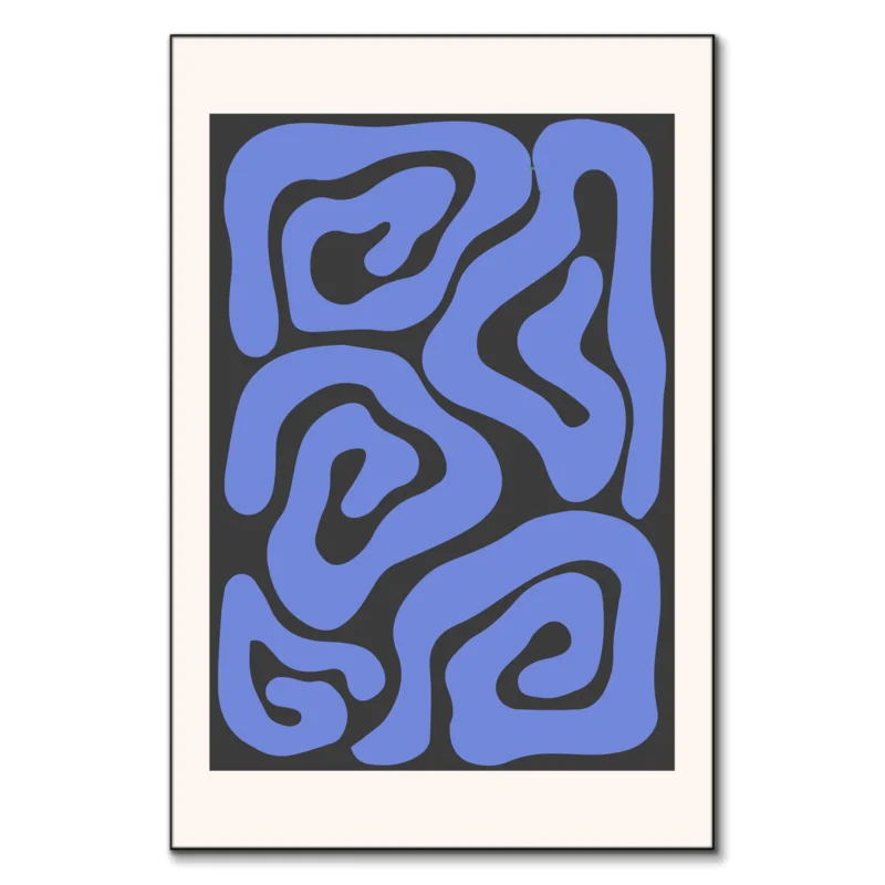 Blue Mix Blue Wall Art by RS Lab Studio