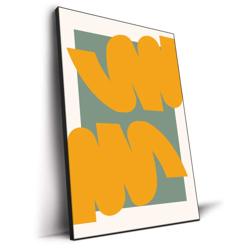 Orange Lines Orange Wall Decor by RS Lab Studio