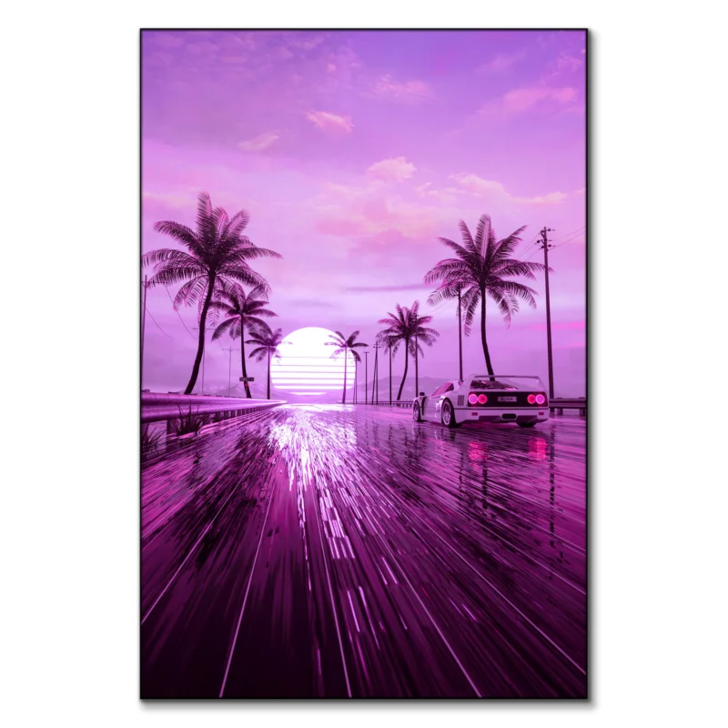 F40 Sunset Vibrant Wall Art by Skie