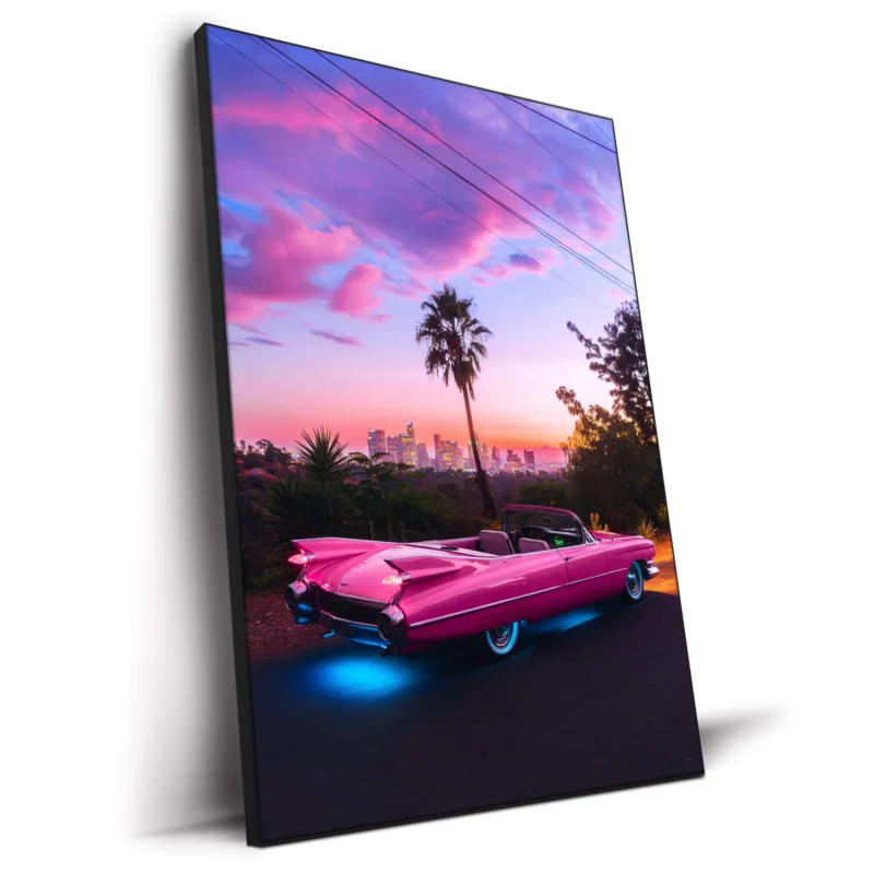 Retro Pink Vibrant Wall Decor by Deston Isas