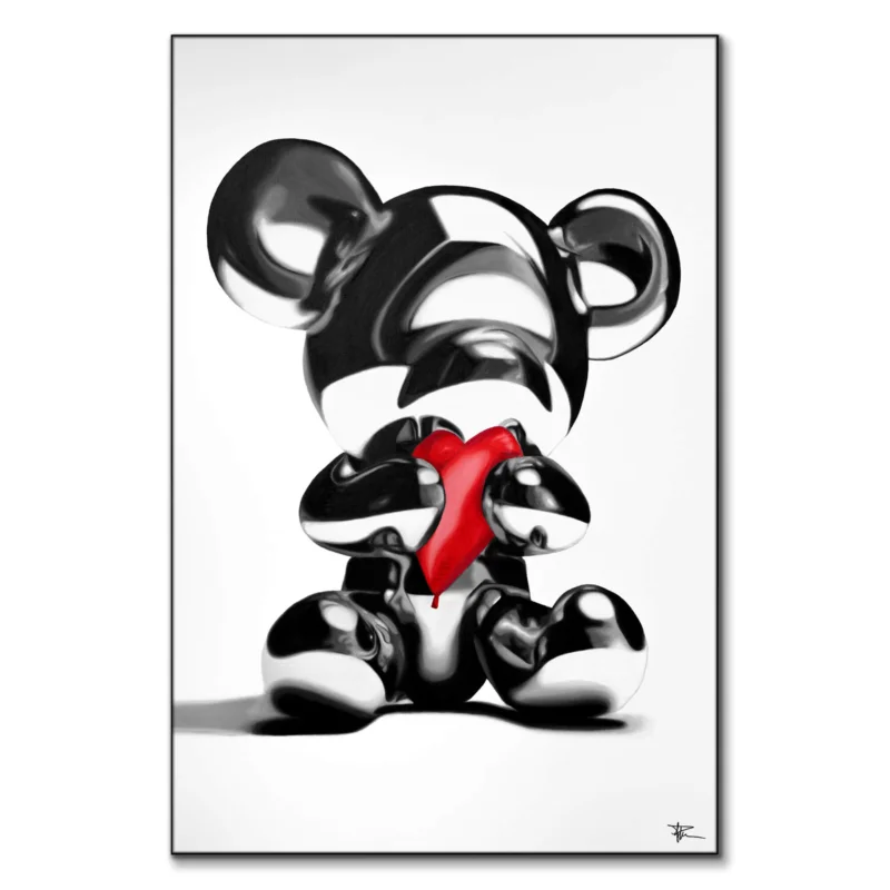 Love Over Likes Black and White Wall Art by P Muir Art