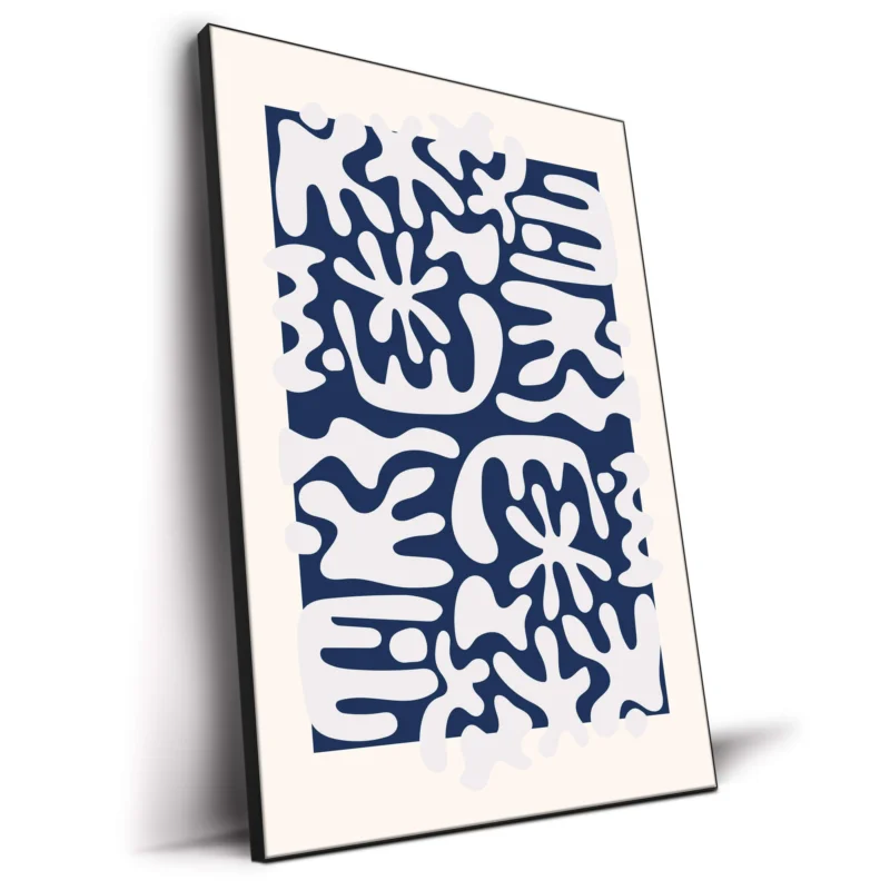 Blue Boneyard Black and White Wall Decor by RS Lab Studio