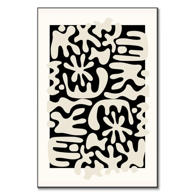 Boneyard Black and White Wall Art by RS Lab Studio
