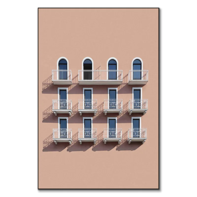 Hotel by the Sea Neutral Wall Art by Marcus Cederberg