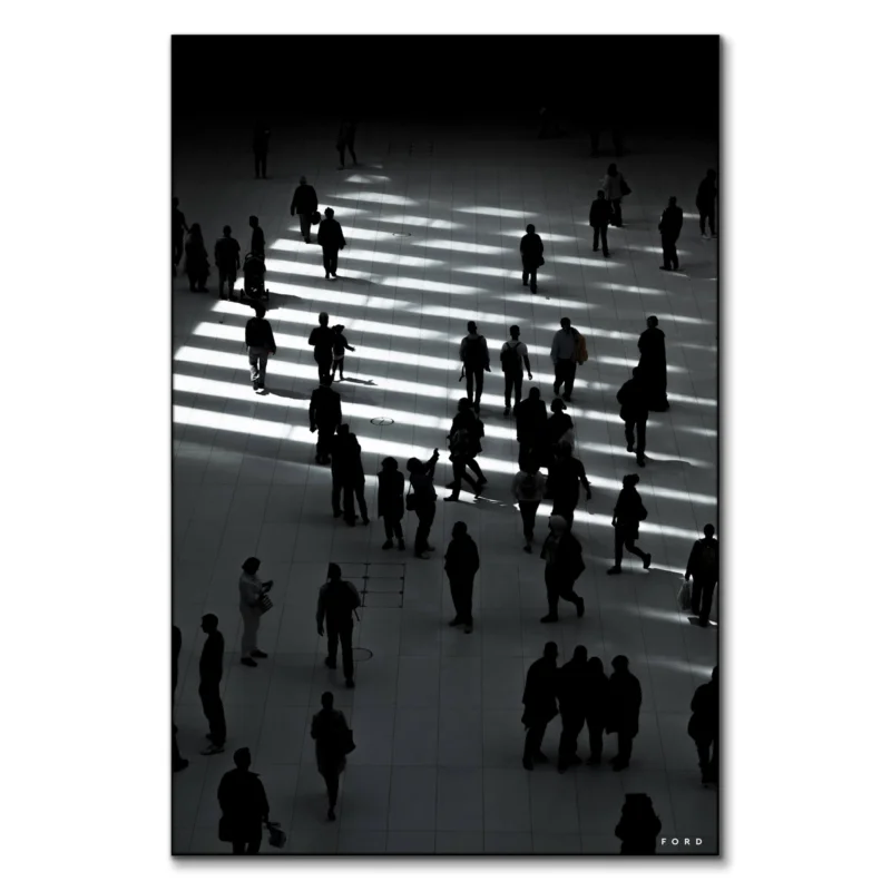 Oculus Shadows Black and White Wall Art by Nick Ford