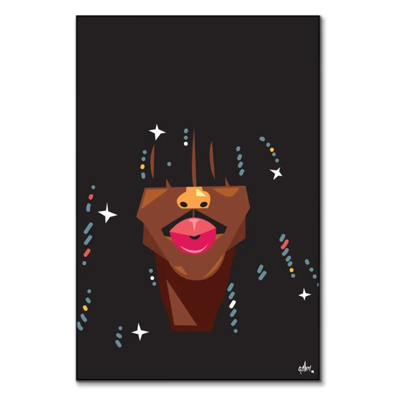 Rick James Dark Wall Art by Quincy Ray
