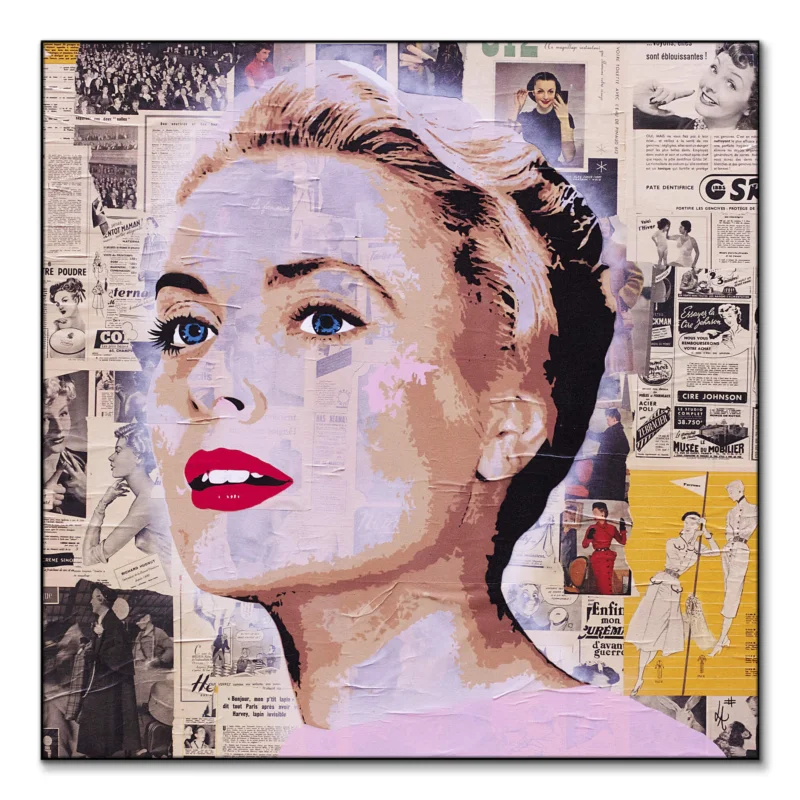 Grace Kelly Vibrant Wall Art by Lukas Avalon