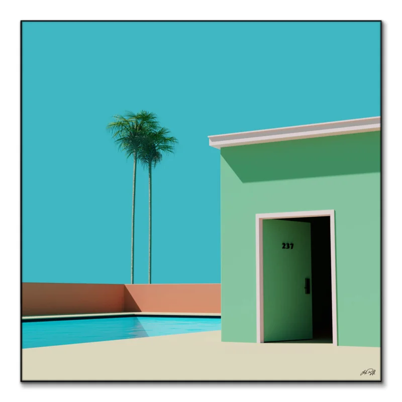 No Check Out Time Vibrant Wall Art by Lucas Rackliffe