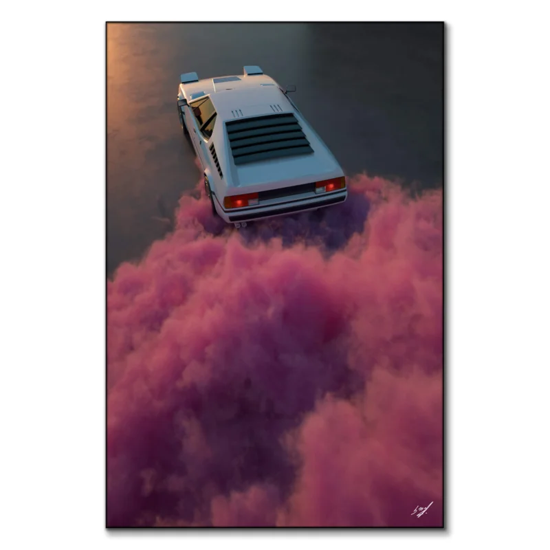 BMW Clouds Wall Art by Konji