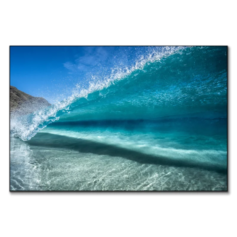Sea Through Wave Vibrant Wall Art by Derek Gomez