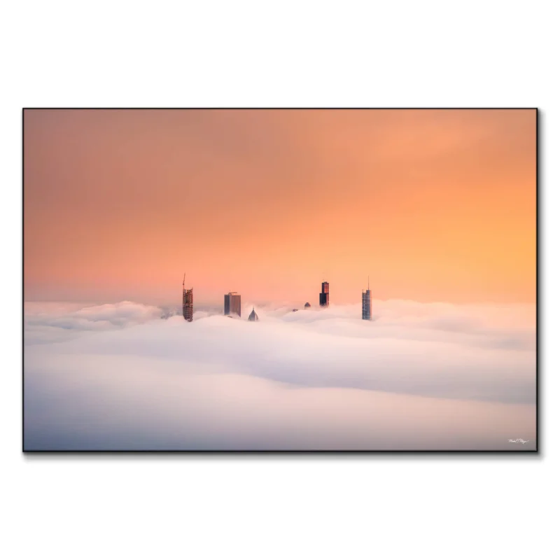 Chicago Cloud Skyline Wall Art by Michael Meyers