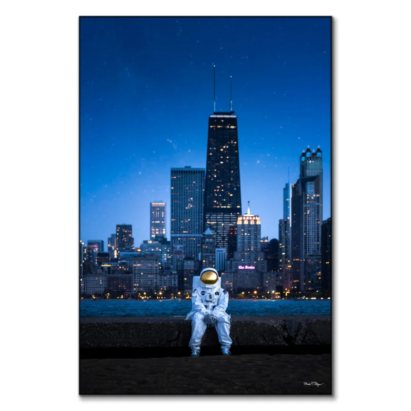 Chicago Astro Dark Wall Art by Michael Meyers