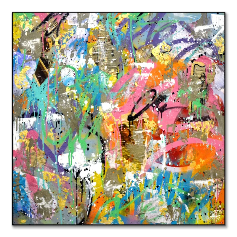 Splatter Vibrant Wall Art by Seek One