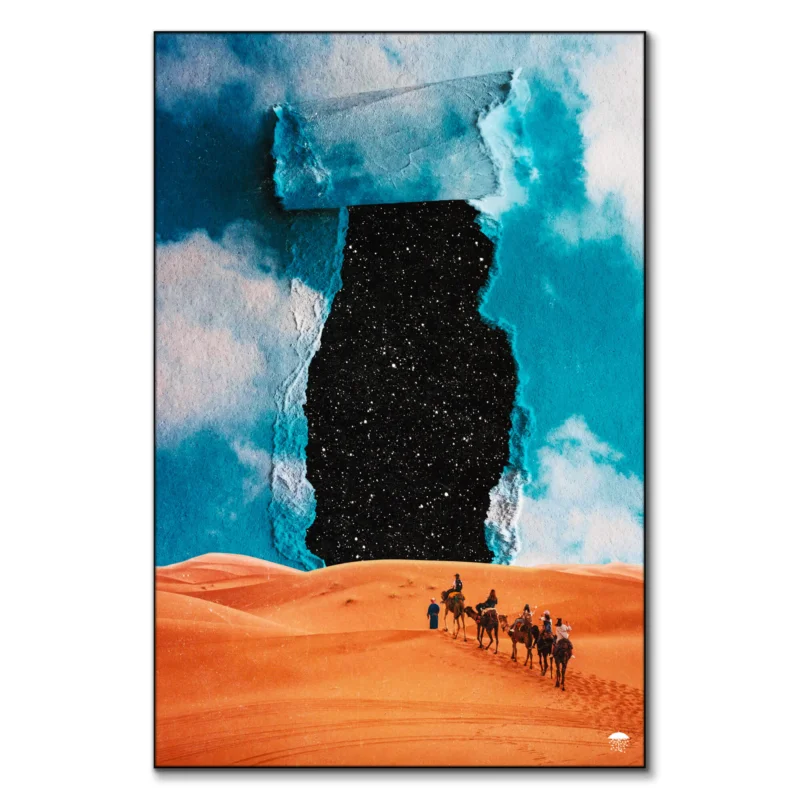 False Sky Orange Wall Art by Seamless