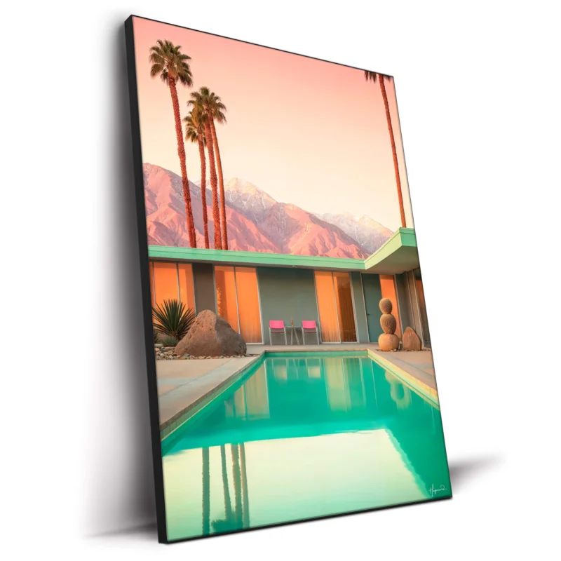 Motel 66 Palm Springs Pastel Wall Decor by Philippe HUGONNARD