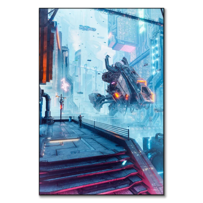 Morning Patrol Vibrant Wall Art by Marco Zagara