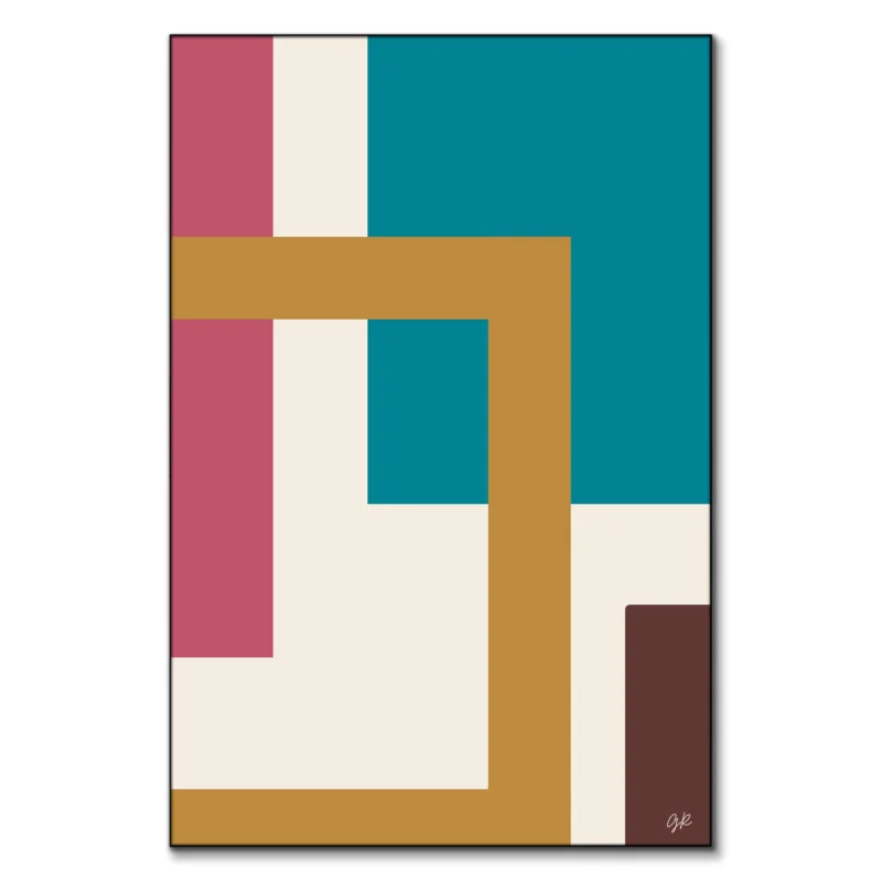 Bohemian Abstract Colorful Wall Art by George Rosaly