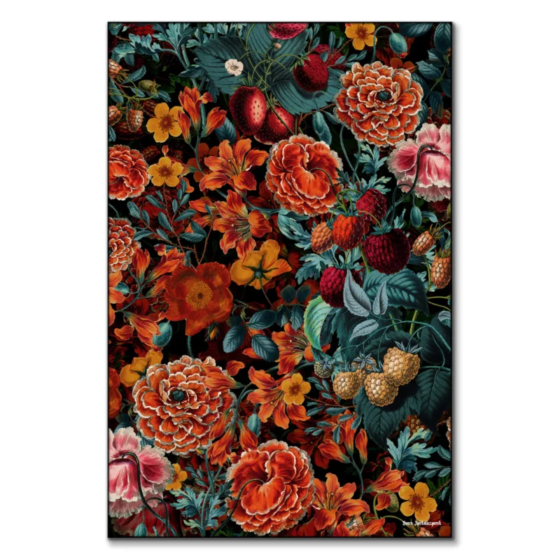 Exotic Garden Night XXIV Warm Wall Art by Burcu Korkmazyurek