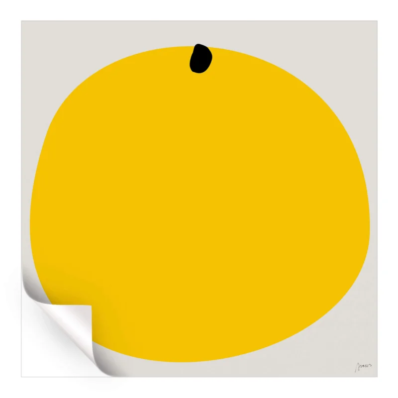 Good Luck Yellow Wall Art by Artur Chen