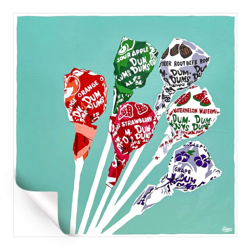 Dum de Dum de Dum Colorful Wall Art by Art of Spanjer