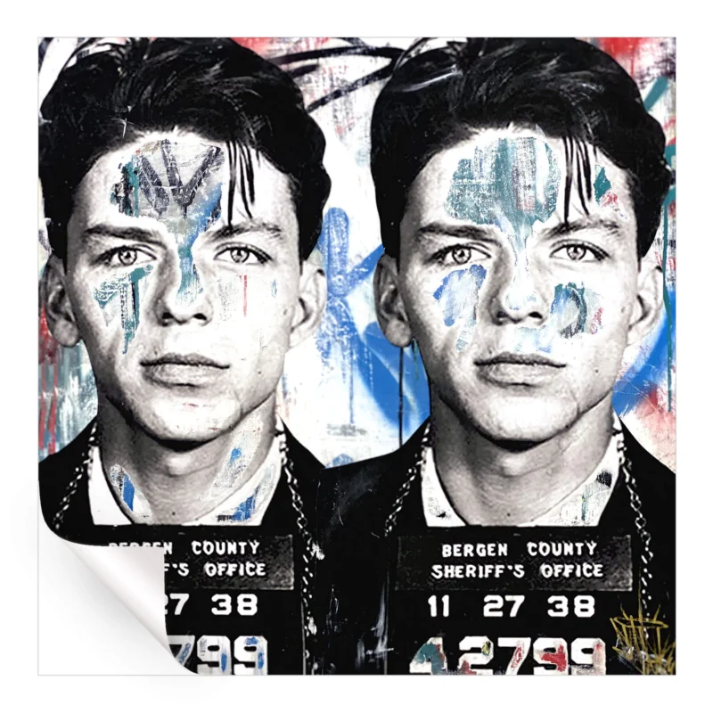 Sinatra Mug Shot Cool Wall Art by Seek One