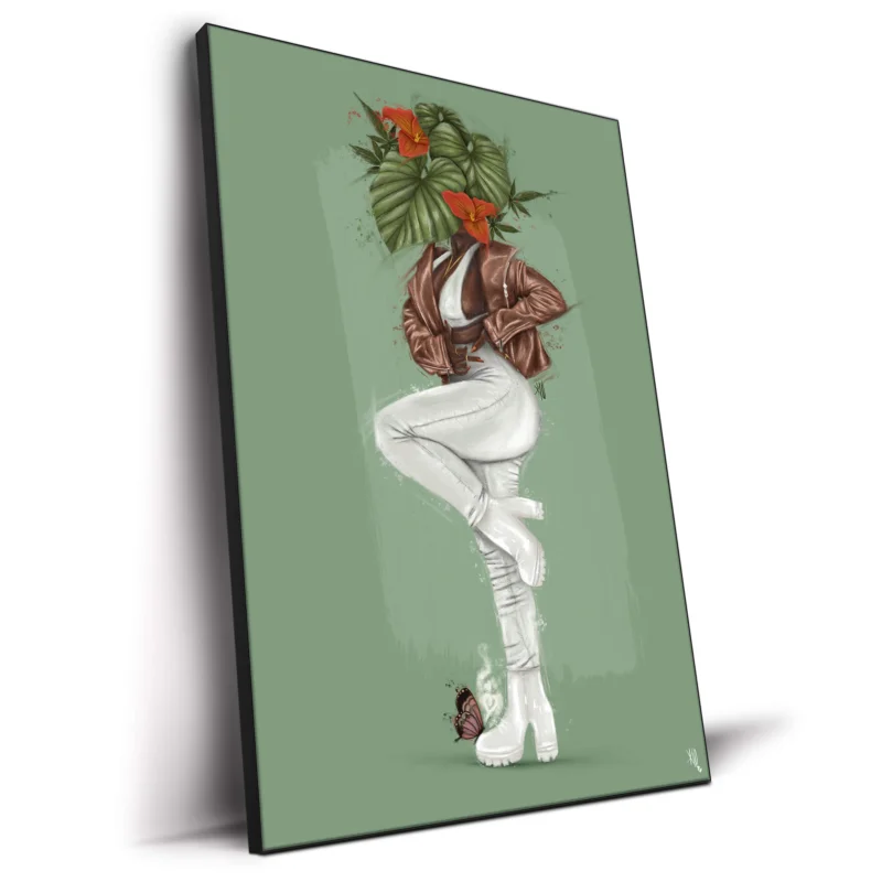 Sativaa Green Wall Decor by Kirsten Blaize