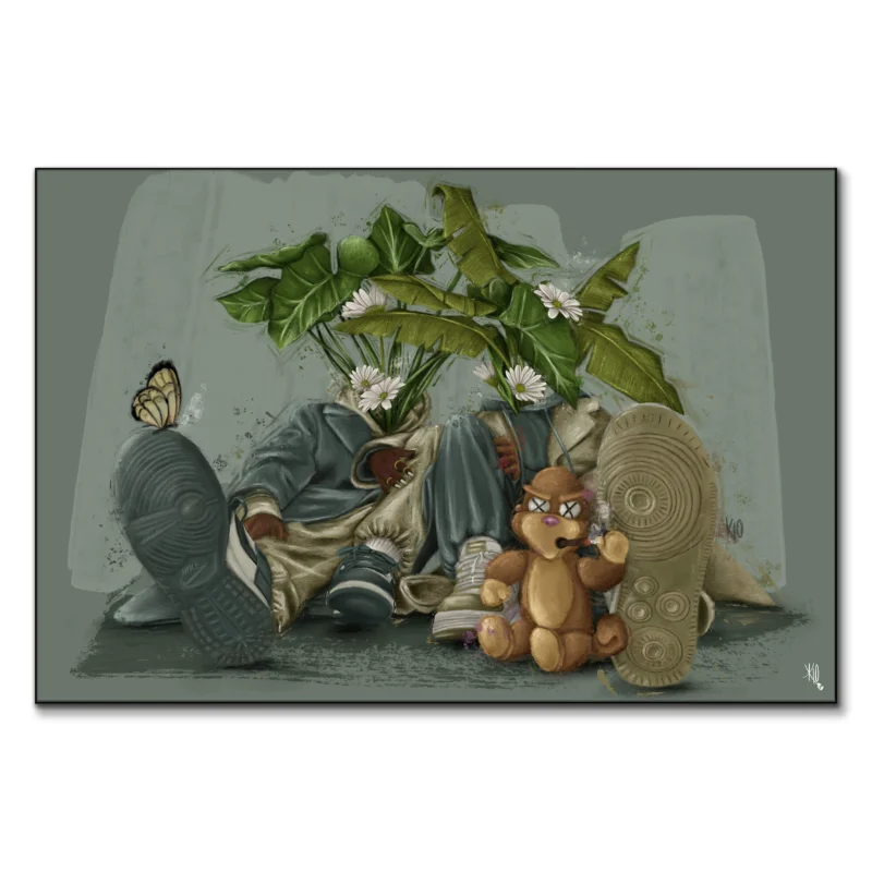 Hyybrid Green Wall Art by Kirsten Blaize