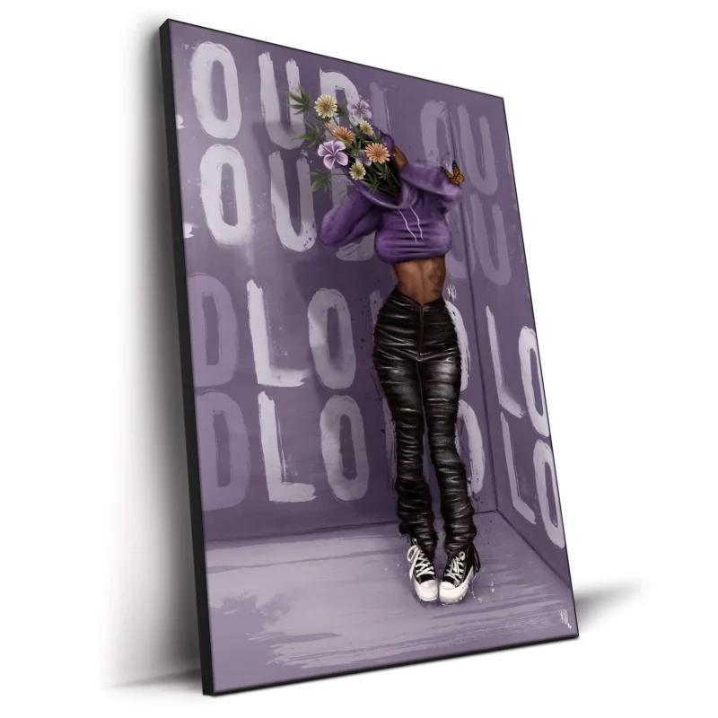 Loud Purple Wall Decor by Kirsten Blaize