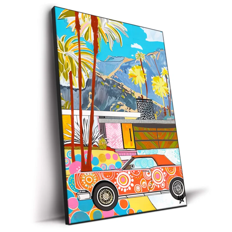 Sunny Day in Palm Springs Vibrant Wall Decor by Jessica Stempel