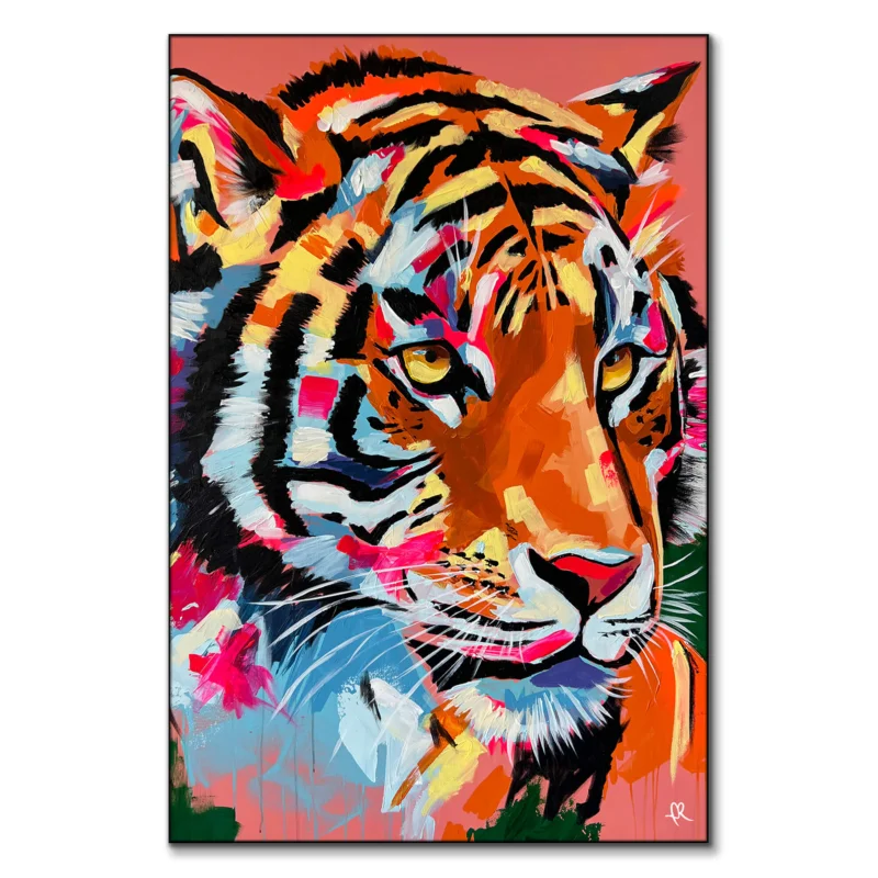 Tiger Vibrant Wall Art by IR Artwork