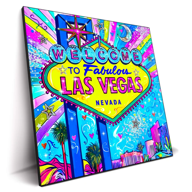 Las Vegas Blue Wall Decor by Jessica Stempel