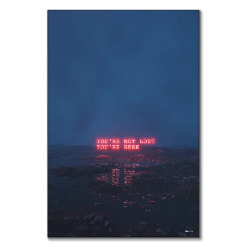 This is the Sign Dark Wall Art by Davansh Atry