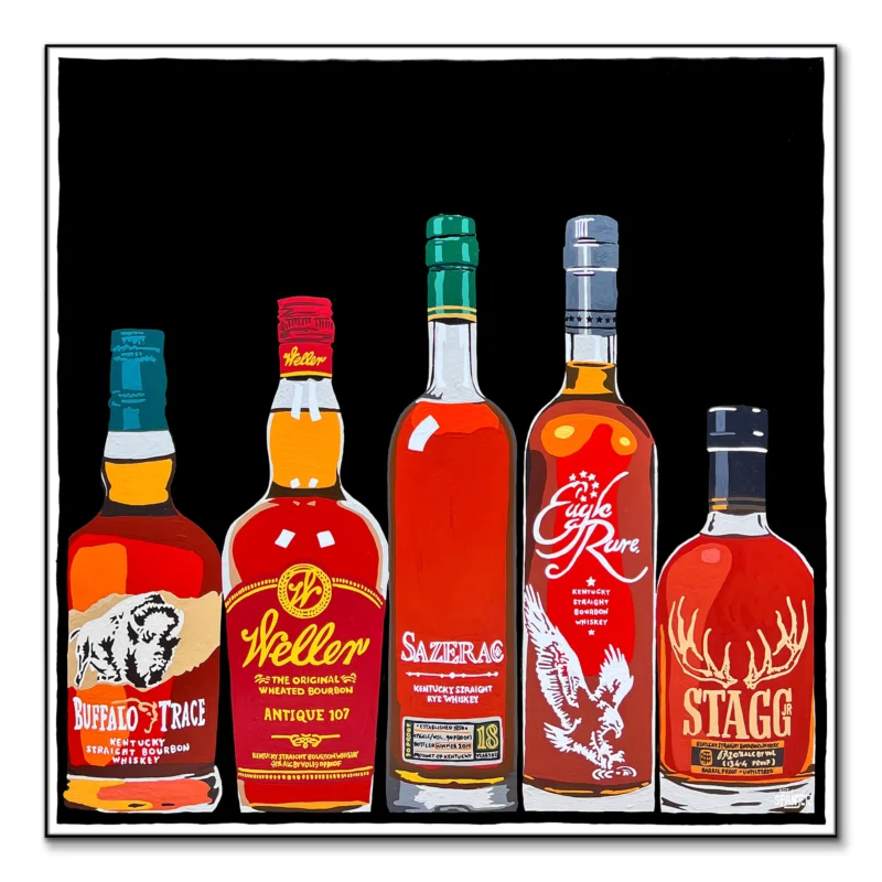 Where the Buffalo Roam Red Wall Art by Art of Spanjer