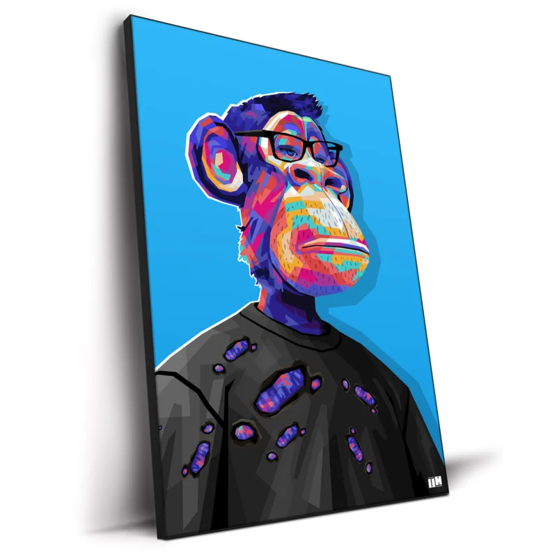 Bored Hipster Blue Wall Decor by Unfilter Art