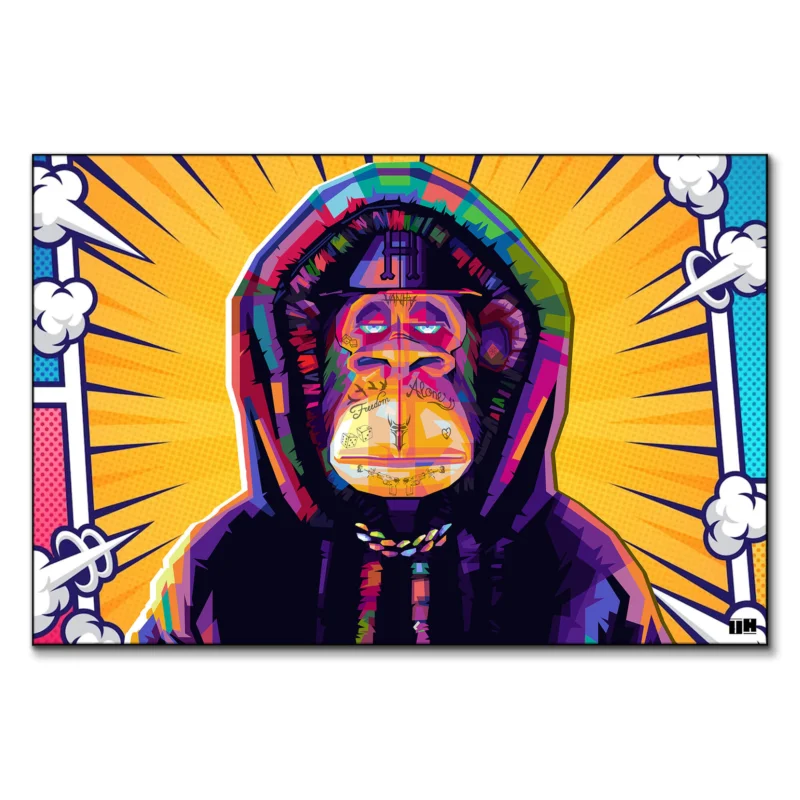 Bad and Bored Vibrant Wall Art by Unfilter Art