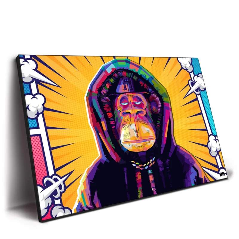 Bad and Bored Vibrant Wall Decor by Unfilter Art