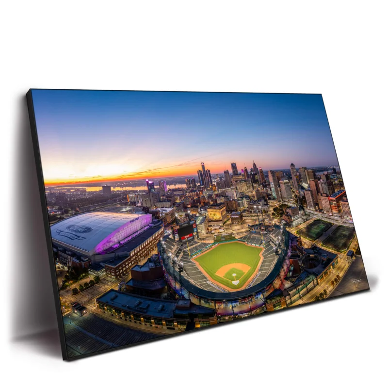 Comerica Sunrise Colorful Wall Decor by Michigan Sky Media