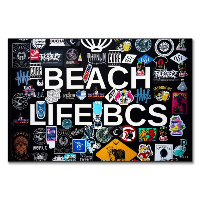 Baja Beach Life Dark Wall Art by Nick Ford